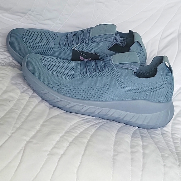 Women Casual Slip On Loafers Breathable Knit Walking Shoes Lightweight Sneakers - Picture 6 of 10